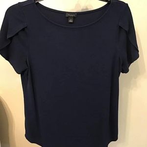 Tulip Sleeve Blue and Black tee set